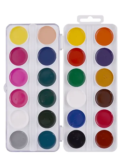 Краски акварельные "Чебурашка", 24 цвета - фото 2