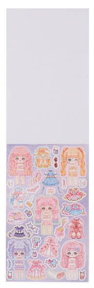 Альбом с наклейками ОДЕНЬ КУКЛУ, 4 листа, 13*18 см, ассорти 3 дизайна, ОПП-упаковка - фото 11