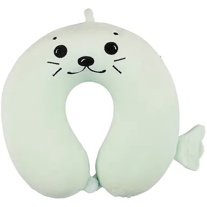 Подушка на шею с кнопкой «Белек», (30х30 см), (цвет в ассортименте) - фото 3