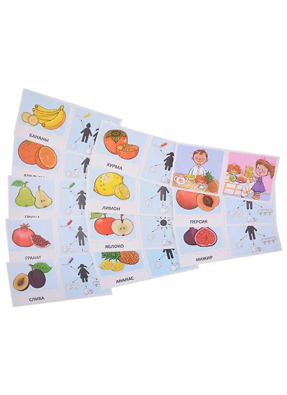 Речевые карточки. Описательные загадки. Фрукты. Набор карточек с рисунками - фото 2