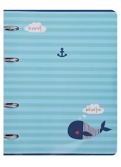 Тетрадь на кольцах в клетку Be Smart, Sea, 120 листов - фото 1