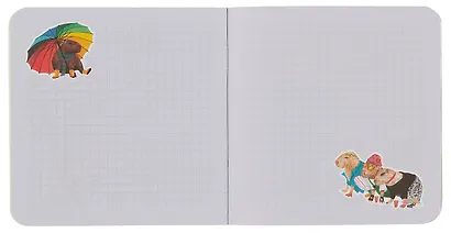 Записная книжка, 32 листа, клетка, 130*130, "Балдежные капибары (розовый)", в ассортименте - фото 4