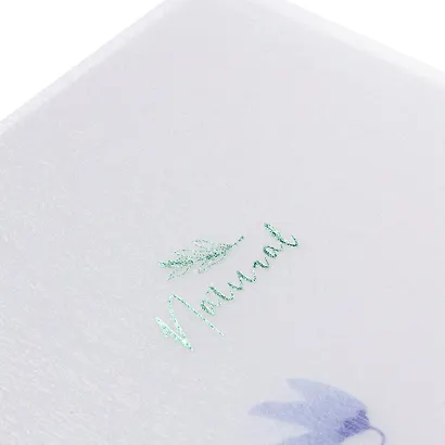 Тетрадь 80 листов, клетка, "Natural blue flowers" - фото 2