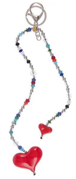 Брелок-обвес на сумку «Сердечки дутые» - фото 3