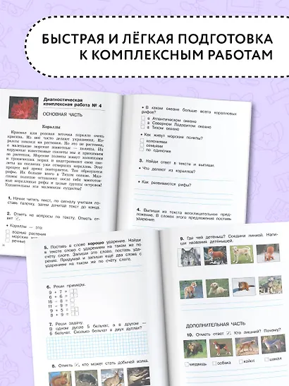 Диагностические комплексные работы. Русский язык. Математика. Окружающий мир. Литературное чтение. 2 - фото 4