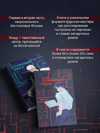 Шоппер + комплект из 4-х книг. Герметичные триллеры (Странный дом, Странный дом 2, Девять лжецов, Театр похищенных людей) - фото 7