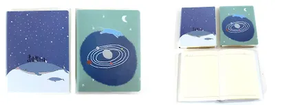 Записная книжка, 9*12см 80л линейка Ночные пейзажи, обложка ПВХ - фото 1