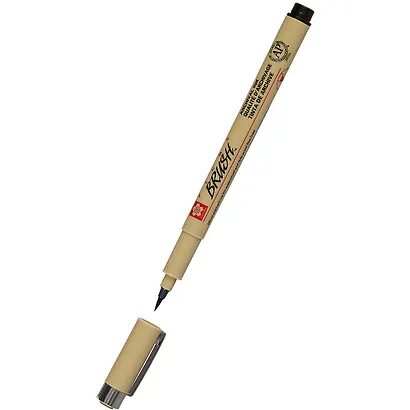 Ручка-кисточка капиллярная Pigma Brush Черный, Sakura - фото 2