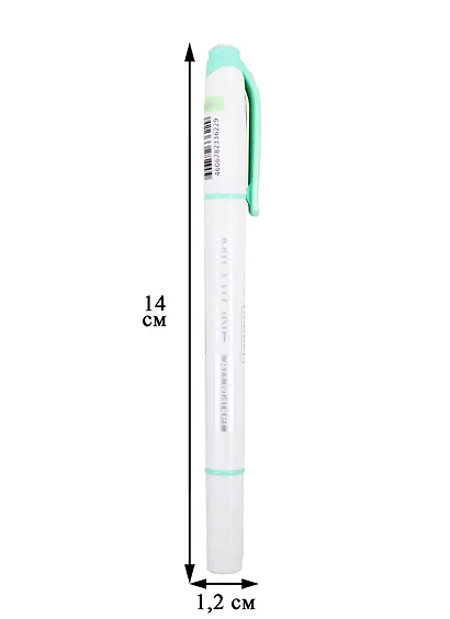 Текстовыделитель Hatber, Mildtone Pastel, двухсторонний мятный - фото 2
