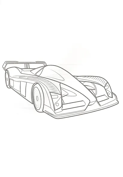 Раскраска А4 Эконом. Гоночные автомобили - фото 4