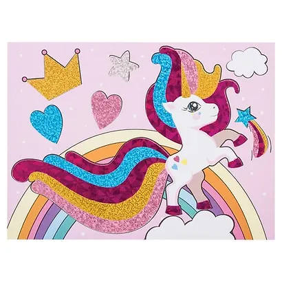 Набор для творчества Аппликация из фольги, Пони, самокл. основа 20*15см, ЮНЛАНДИЯ, 662384 - фото 4