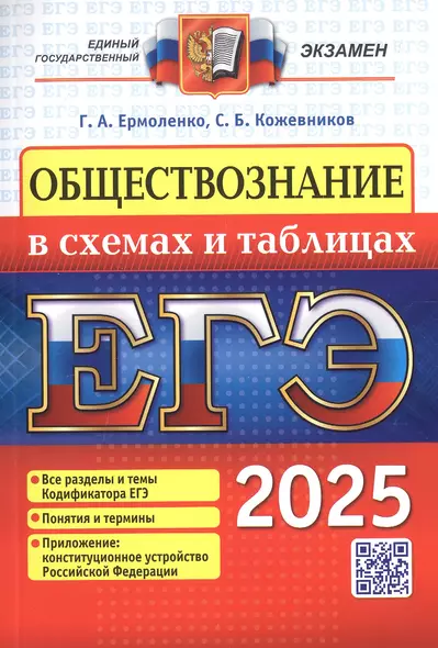 ЕГЭ 2025. Обществознание в схемах и таблицах. Все разделы и темы Кодификатора ЕГЭ. Понятия и термины. Приложение: конституционное устройство Российской Федерации - фото 1