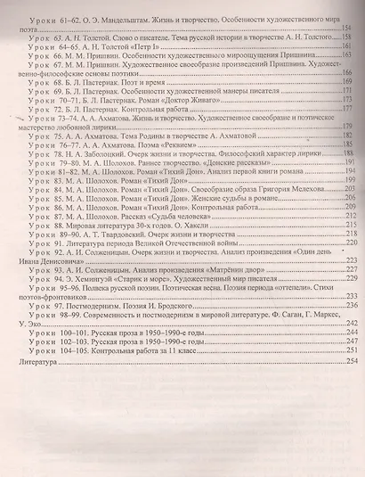 Литература. 11 класс. Технологические карты уроков по уч. под ред. В. П.Журавлева. (ФГОС) - фото 3