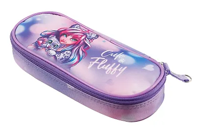 Пенал-косметичка Феникс+, "Девушка с барсом", на молнии - фото 3