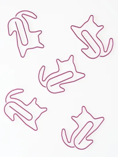 Скрепки 45 мм 12 штук "Кошка" - фото 3