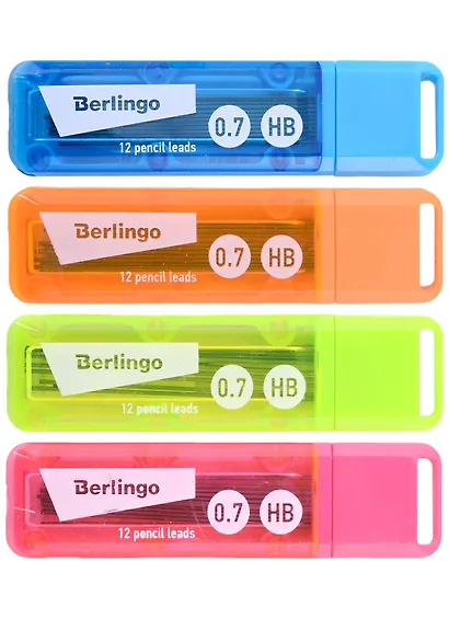 Грифели 0,7мм HB, Berlingo - фото 6