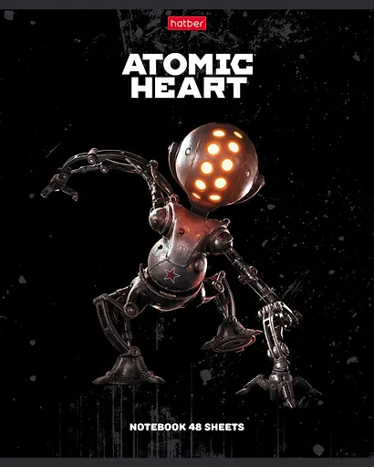 Тетрадь в клетку Hatber, "Atomic Heart 3", 48 листов, в ассортименте - фото 1