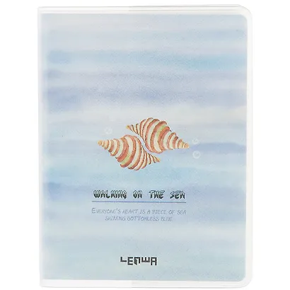Записная книжка «Walking on the sea» А7, 80 листов в клетку, Lenwa - фото 1