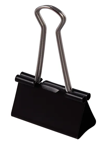 Зажимы для бумаг GoodMark большие, чёрные, 12 штук - фото 4