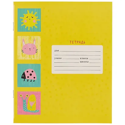 Тетрадь в линейку Unnika, "Яркие картинки", 18 листов, в ассортименте - фото 3