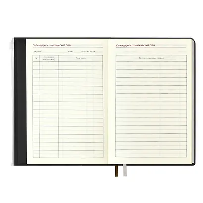 Ежегодник учителя А6+ 256л 125*178мм "ПВХ" бронзовый, мягкий переплет, шелкогр, вставной тонир.блок, ляссе - фото 9