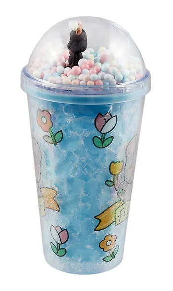 Стакан с крышкой Мишка Kawaii (пластик) (450мл) (12-16064-TER16) - фото 2