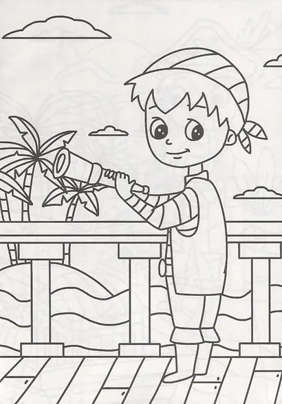 РАСКРАСКА А4 эконом. МАЛЕНЬКИЕ ПИРАТЫ - фото 2