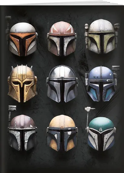Скетчбук А6 48л "Звёздные войны. Шлемы мандалорцев" тв.обложка - фото 2