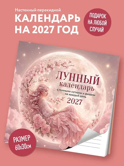 Лунный календарь на 2027 год. Календарь настенный на 2027 год (300х300) - фото 3