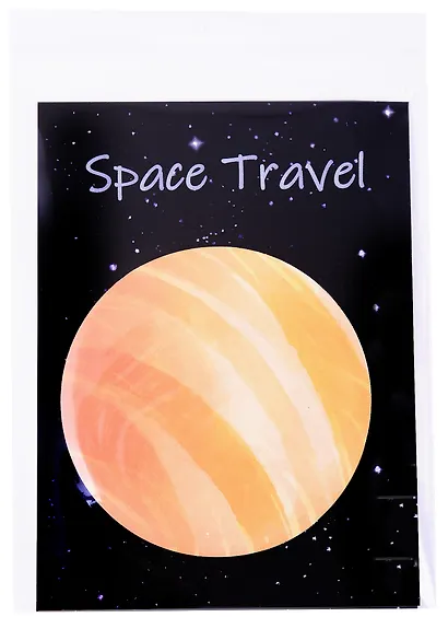 Блок бумаги самоклеящийся 70*70мм "Spase Travel", ассорти, инд.уп. - фото 6