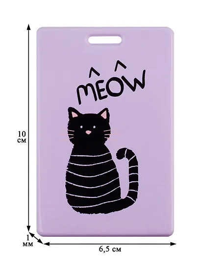 Чехол для карточек Meow (черный котик) (ДГ2019-236) - фото 3