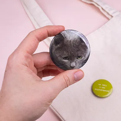 Набор значков "На обед у нас разочарование", коллекция "Забавные питомцы", 2 шт. - фото 11