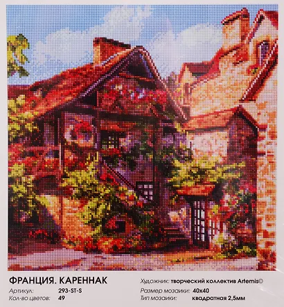 Алмазная мозаика на холсте ТМ Белоснежка Франция. Кареннак - фото 3