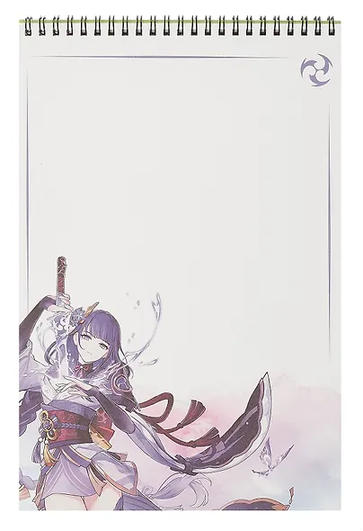 Геншин. Творческий блокнот cо стикерами A4. Изящная Фурина - фото 8