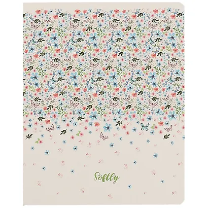 Тетрадь в клетку Academy Style, "Softli (цветочная)", 48 листов, в ассортименте - фото 4