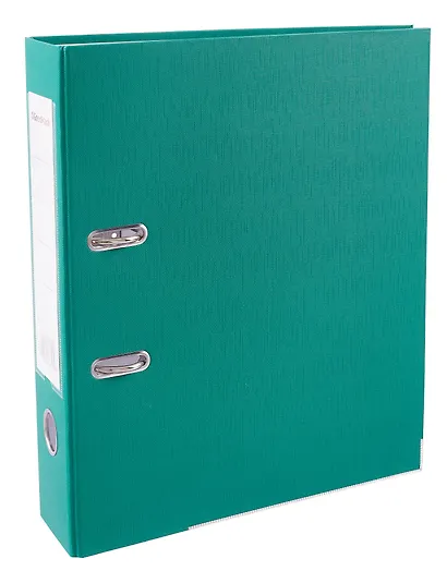 Папка архивная 70мм А4 зеленая, бумвинил, прозр.карман, GoodMark - фото 1