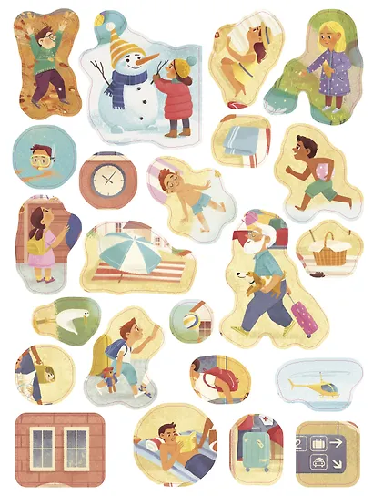 Книжки с наклейками. Куда пойдём сегодня? 45 наклеек - фото 5
