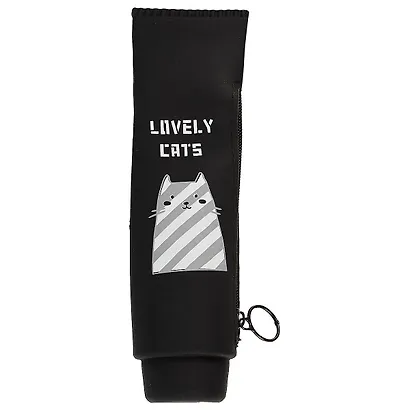 Пенал на молнии Тюбик Lovely cats (силикон) (23х7,5) (ПВХ бокс) - фото 4