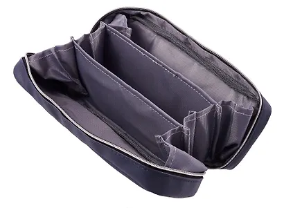 Пенал-косметичка "Private" темно-синий, 21х9х5 см - фото 3