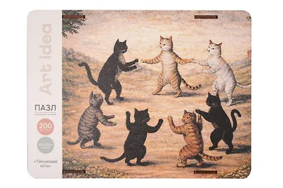 Art idea Пазл фигурный "Танцующие коты" 200 дет. - фото 2