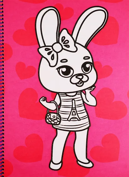 Раскраска на спирали с глиттером "Модняшки" - фото 5