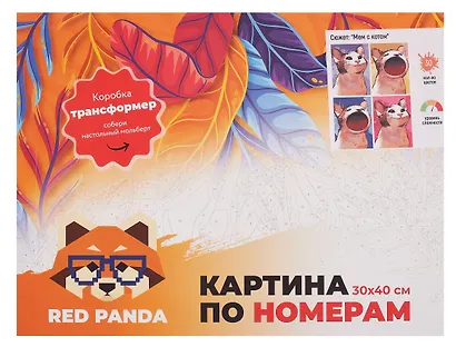 Картина по номерам "Мем с котом", на подрамнике, 30х40 см - фото 2