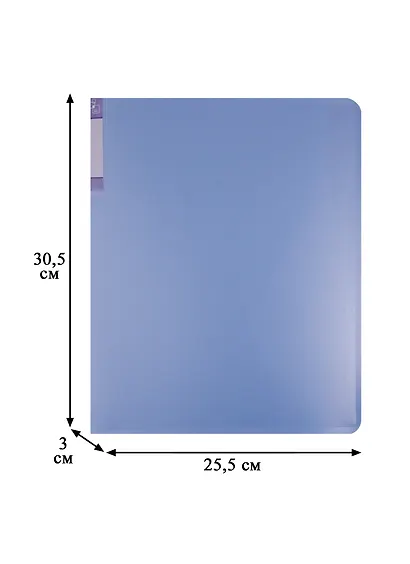 Папка A4 60ф "Gems" голубой, пластик 0,7мм - фото 3
