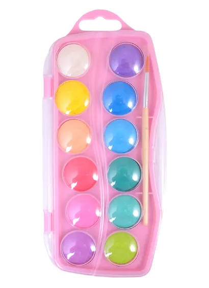 Краски акварельные 12цв "Pastel Colours", пл/уп., с/к., Colorino - фото 3