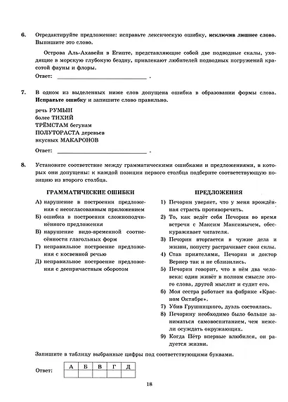 ЕГЭ 2026. Русский язык. Типовые тестовые задания. 10 вариантов. Инструкции. Ответы. Комментарий к одному варианту - фото 5