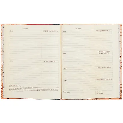 Дневник для муз.школ. "Дизайн 7(21)" 7БЦ, мат.ламинация, тиснение зол.фольгой - фото 2