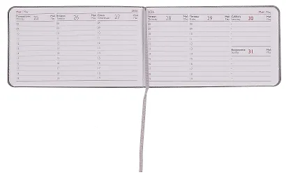 Еженедельник дат. 2026г. 64л 150x87 мм 150x87 мм "Виннер" серый, кожзам, мягк.переплет, блинт.тиснение, офсет, карманный, горизонт, справ.мат-лы, закругл.углы, ляссе, инд.уп - фото 3