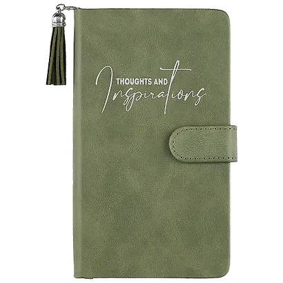 Ежедневник недат. А6+ 120л 110*190 "Бакстер" оливковый, кожзам, тв. переплет, магнит.клапан, кисточка, тонир.блок, ляссе - фото 1