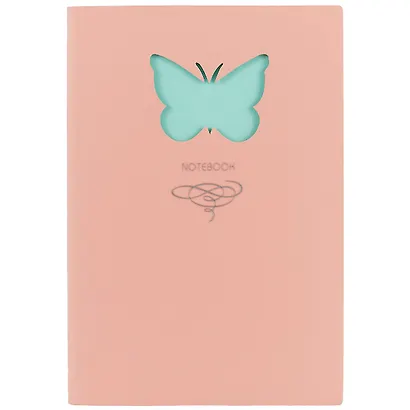 Книга для записей «Butterfly», розовая, 80 листов, А5 - фото 1