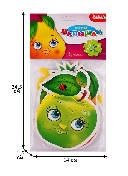 Игровой набор, Мягкие пазлы Фрукты 3404 - фото 2